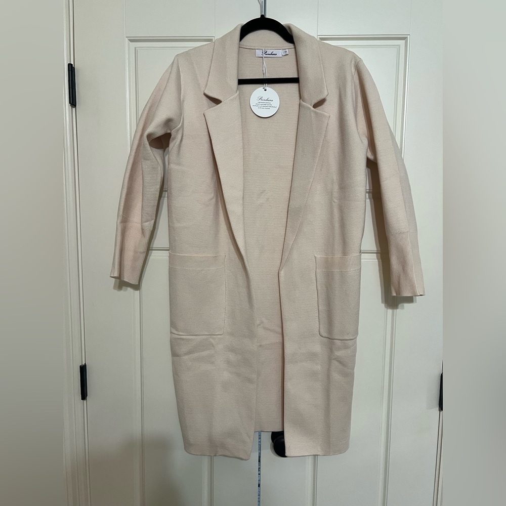 Amazon Cream Sweater Blazer
